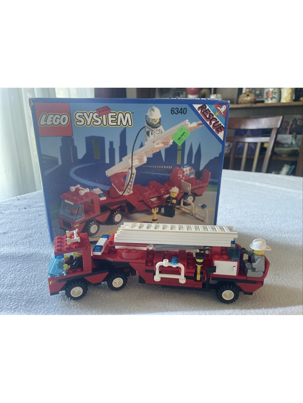 Lego 6340 Hook & Ladder Fire Truck Town 1994 Vintage Set Complete No Manual